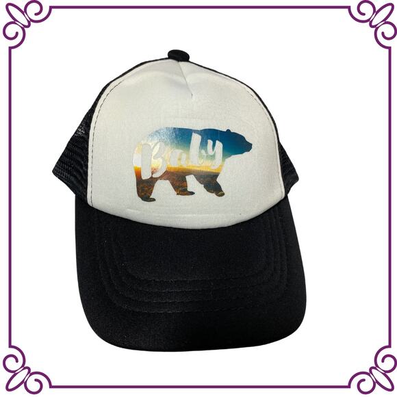 One Baby Trucker Hat California Bear Sunset Background in Image NEW - Picture 1 of 7